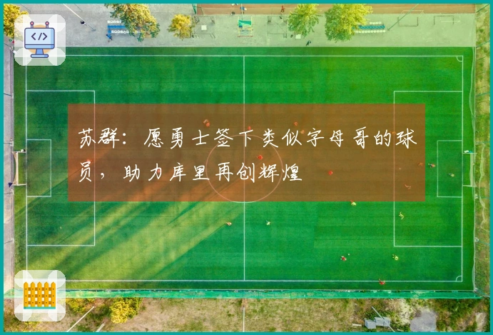 苏群：愿勇士签下类似字母哥的球员，助力库里再创辉煌